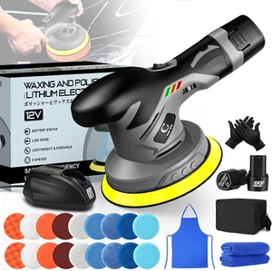 Cordless Car Buffers and Polishers Kit with 2Pcs 12V Lithium Rechargeable Batter - Picture 1 of 8