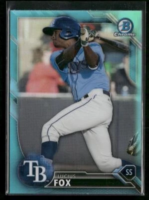2016 Bowman Draft #BDC-200 Lucius Fox Chrome Sky Blue Refractor - Image 1 of 2