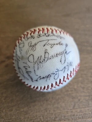 1974-75 Texas Rangers бейсбол с автографом Джефф Берроуз и многое другое см. все фотографии  - Изображение 1 из 4