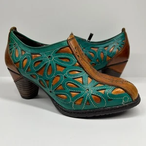 Spring Step L'Artiste Arabella Side Zip Ankle Boot Women's 5.5US Floral Artsy - Picture 1 of 14