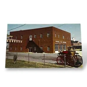Tarjeta postal del Departamento de Bomberos de Crisfield Crisfield Maryland tarjeta cromada D57 - Imagen 1 de 2