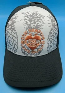 EAST HAMPTON NEW YORK hat gray / white adjustable cap hamptons *NEW* - Picture 1 of 7