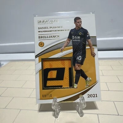 Daniel Podence Panini Immaculate Collection Brilliance Jersey Swatch /10 Wolves - Image 1 of 4