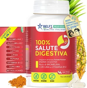 Complete Digestive Enzymes 9 in 1. Powerful D-SYN™ Complex. Rich in Enzymes and - Foto 1 di 9