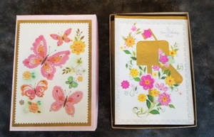 Super Groovy 70er Vintage in Box Verwandte Geburtstag geprägte Grußkarten - Bild 1 von 7