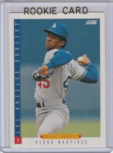 PEDRO MARTINEZ Score ROOKIE PROSPECT RC CARD Boston Red Sox BASEBALL HOFer! - Foto 1 di 2