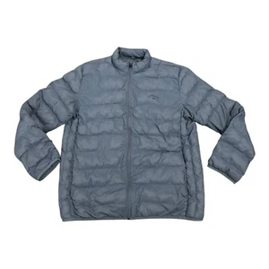 Callaway Puffer Jacket Men Size Large Gray Full Zip Coat - Picture 1 of 10