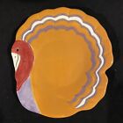 Set of 8 Department 56 Turkey Thanksgiving Salad/Dessert Plates, New with Tags