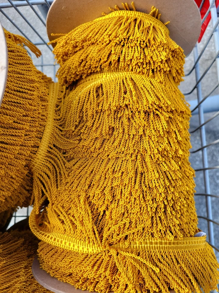 2" Bullion Fringe Gold Trim for Fabric Sewing Crafts 3 Yards Conso by The Yard