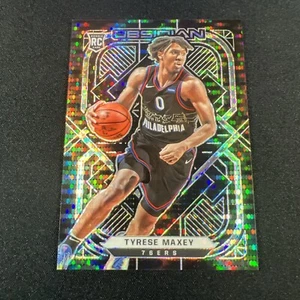 Grabado eléctrico Panini Obsidian 2020-21 Asia Black Pulsar #162 Tyrese Maxey Rookie - Imagen 1 de 2