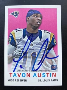 2013 Topps Certified Retro Tavon Austin with On-Card Auto Rc Autograph - Picture 1 of 2