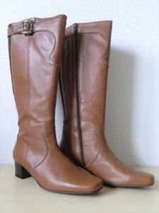 Polaris Damen Leder Stiefel Braun Lederstiefel / Weitschaftstiefel – 256/188/56 - Bild 1 von 6