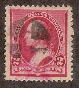 US # 220 (1890) Used, Grade: XF - EFO: Red streaks at top & bottom - Picture 1 of 2