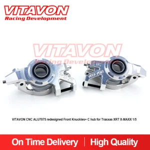 Vitavon CNC Alu7075 Redesigned Front Knuckles+C Hub For X-MAXX XRT 1/5 - Picture 1 of 15