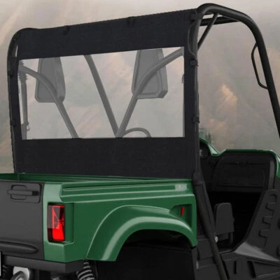 For Yamaha Rhino 450/ 660/ 700 Black UTV Rear Window Shield 600D Repl# 78637 - Image 1 of 4