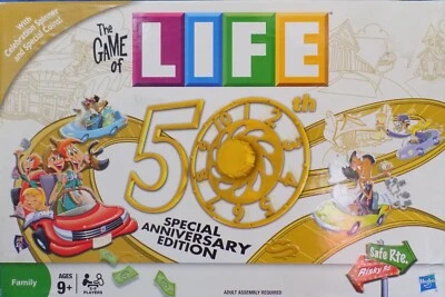 The Game of Life 50th Special Anniversary Edition Complete Hasbro 2010 - Image 1 of 4