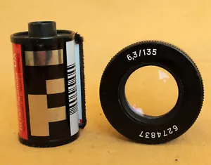 Lente proyector Carl Zeiss Jena 135/6.3 135 mm 35 mm GENUINA - Imagen 1 de 3