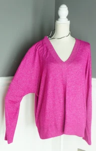 Buffalo David Bitton Pullover super weich kuschelig V-Ausschnitt Pulli himbeerrosa XXL - Bild 1 von 4