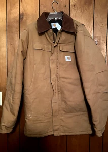 Carhatt Heavy Quilted Lined Canvas Chore / Work Coat Mens Large????? - Picture 1 of 11