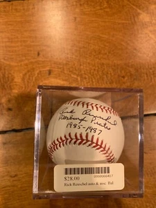 Rick Reuschel SIGNED PITTSBURGH PIRATES BASEBALL RAWLINGS OML HUNT HOLO - Picture 1 of 4