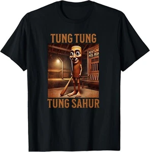 Tung Tung Tung Sahur Italian Brainrot Meme T-Shirt Unisex T-Shirt - Bild 1 von 2