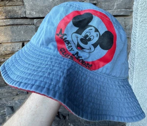 Disneyland "Mickey Mouse Club" Bucket Hat Blue Denim Adult One Size - Picture 1 of 8