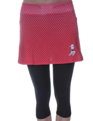 Faldas para Correr Rojo Mini Punto Capri Falda Talla 4 Falda Leggings Foto 1 de 2