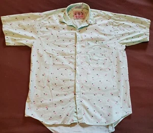 Camisa De Colección West Coast Berkley Concept WW Abotonada Abstracta Para Hombres MED Verde Como Nueva - Imagen 1 de 7