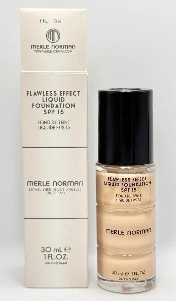 Merle Norman Flawless Effect Liquid Foundation - ML36 - 1 fl. oz. Full Size - Image 1 of 4