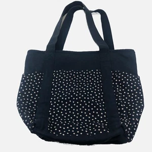 Thirty-One Go-To Tote in Navy Dancing Dot - Picture 1 of 7