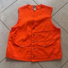 Filson orange safety hunting vest size 42