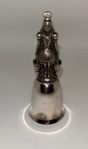 Vintage Reed & Barton 12 Days Of Christmas Bell Silver Plated #8 Maids A Milking - Picture 1 of 6