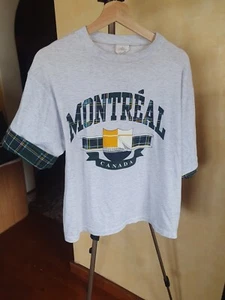 Camiseta Montreal Canadá Quality Goods de Colección Doble Manga Doble Puntada M - Imagen 1 de 10