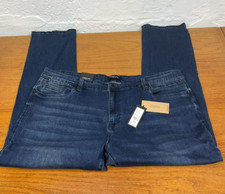 Kenneth Cole 42X32 New York Regular Fit Stretch Sustainable Denim Blue Jeans