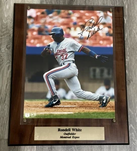Rondell White Signed Plaque Atlanta Braves Baseball - Picture 1 of 2