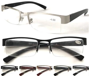 Halbrandlose Bifokal Lesebrille/Federscharniere/Classic Style Design L417B-A - Bild 1 von 27