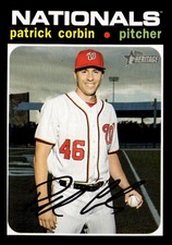 Patrick Corbin 2020 Topps Heritage #230 Washington Nationals