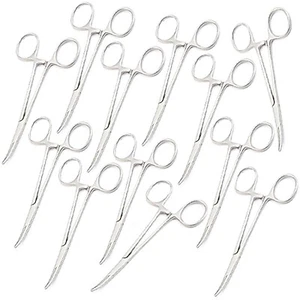 12 NEU 5" Moskito gebogen Verschluss Thermostat Pinzette Edelstahl ODER Klasse - Bild 1 von 3