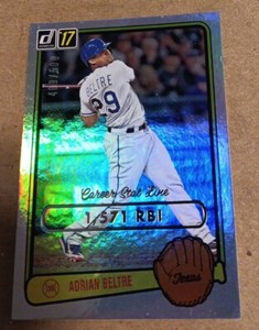 2017 Donruss '83 Retro Variations Stat Line Career #RV-36 Adrian Beltre 409/500