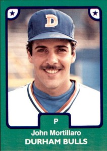 1984 Durham Bulls TCMA 24 John Mortillaro Nesconset New York NY NM Baseball Card