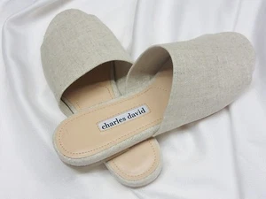 Charles David Textured Wide-Strap Slides Sandals Shoes Size 7M Brand New - Picture 1 of 8