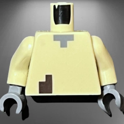 Lego® Minecraft Minifiguren-Torso 973pb4643c01 min073 Husk graue Hände beige Arm - Bild 1 von 2