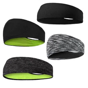 Men Women Sports Headband Anti-Sweat Band Running Yoga Stretch Sports Head Bands - Picture 1 of 18