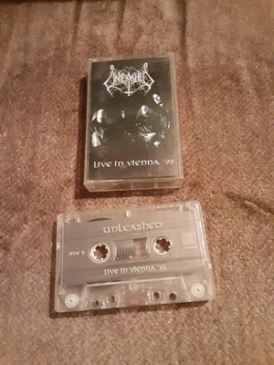Unleased Live In Vienna 93 cassette 1993 Century Media Records Rare - Imagem 1 de 4