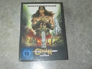 Blu-Ray Mediabook Conan - Der Zerstörer Uncut Neu OVP mit Arnold Schwarzenegger - Imagen 1 de 2