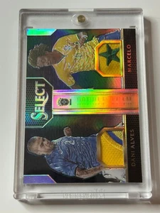 2015-16 Select Soccer Dual Relic Patch Black Dani Alves Marcelo 1/1 - Picture 1 of 2