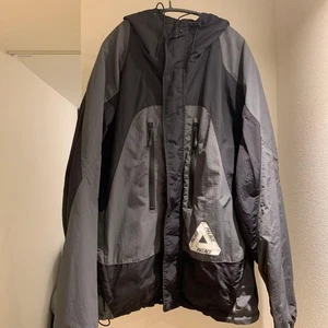 Palace Skateboards Nylon Jacket Black Gray Used Streetwear M - Picture 1 of 6