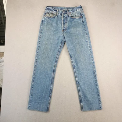 Винтажные мужские джинсы Levis 501 32x32 (подходит 27x28) сделано в США слабые пятна изменены - Изображение 1 из 4