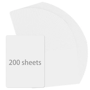 200 Fogli Cartoncino Bianco Spessore 5" x 7" Carte Vuote Stock 350 Gsm Stock Pape - Foto 1 di 6
