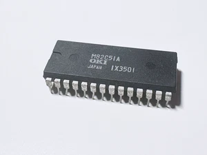 M82C51A OKI CMOS Programmable USART UART Sync/Async Serial Interface TTL DIP-28 - Picture 1 of 3